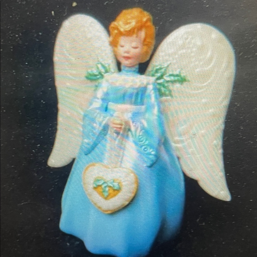 VTG 1998 Hallmark Keepsake Miniature Victorian Angel Tree Topper